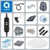 Spa ogrodowe, basen pompowany, hydromasaż AVENLI NICE 6 osobowe 204x70 cegła